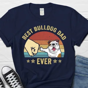 Bulldog Dad T-shirt - Funny Graphic